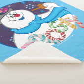 霜の降りた雪だるま™ |カラフルキャンディー名 シェルパブランケット (3/4)