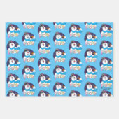 霜の降りた雪だるま™ |カラフルキャンディー名 ラッピングペーパーシート (正面2)