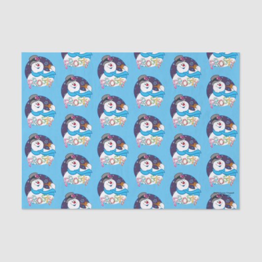 霜の降りた雪だるま™ |カラフルキャンディー名 薄葉紙 (正面)