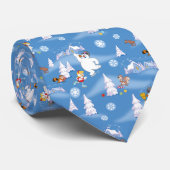 霜の降りた雪だるま™ |カレン霜の降りた冬のおもしろい ネクタイ (ロール)