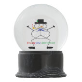 「霜の降りた雪だるま」スノーグローブ スノーグローブ (裏面)