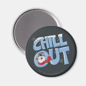 霜の降りた雪だるま™ |チルアウト マグネット (正面/裏面)