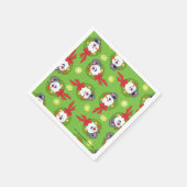 霜の降りた雪だるま™ |休日霜の降りたリース スタンダードカクテルナプキン (角)