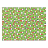 霜の降りた雪だるま™ |休日霜の降りたリース テーブルクロス (正面(横))