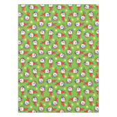 霜の降りた雪だるま™ |休日霜の降りたリース テーブルクロス (正面)