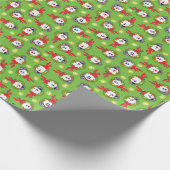 霜の降りた雪だるま™ |休日霜の降りたリース ラッピングペーパー (角)