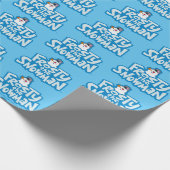 霜の降りた雪だるま™ |積み霜の降りた上げロゴ ラッピングペーパー (角)