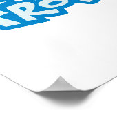 霜の降りた雪だるま™ |魔法の霜の降りたポートレート ポスター (角)