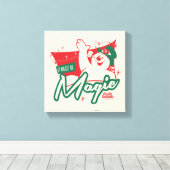 霜の降りた雪だるま-魔法 キャンバスプリント (インサイチュ (ウッドフロア))