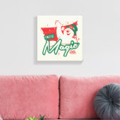 霜の降りた雪だるま-魔法 キャンバスプリント (インサイチュ (リビング))