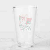 霜の降りた雪だるま-魔法 タンブラーグラス (裏面)