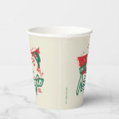 霜の降りた雪だるま-魔法 紙コップ (右)