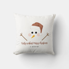 霜の降りた願い！メリークリスマス装飾用クッション クッション