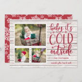 霜の降りた願い |写真コラージュカード シーズンカード (正面/裏面)