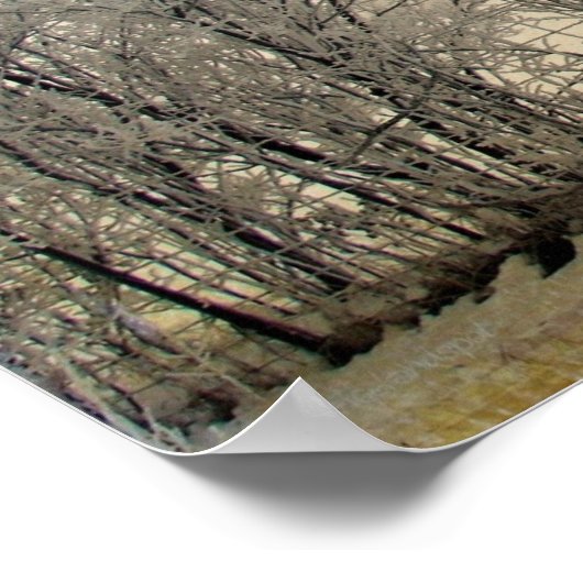 霜の降りた ポスター (角)