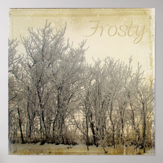 霜の降りた ポスター (正面)