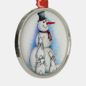 霜の降りた メタルオーナメント (右)