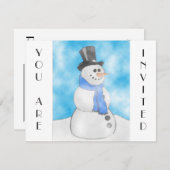 霜の降りた 招待状 (正面/裏面)