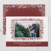 霜の降りたBranches Winter Holidaysの写真 シーズンカード (正面/裏面)