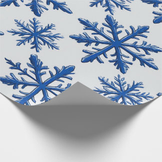 ❄ 霜の雪の結晶 シームレス幾何学模様 ❄ ラッピングペーパー
