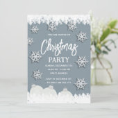 霜の雪片企業のクリスマスパーティー 招待状 (スタンド正面)