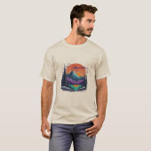 霜の静けさ – 冬の風景Tシャツ Tシャツ (正面フル)