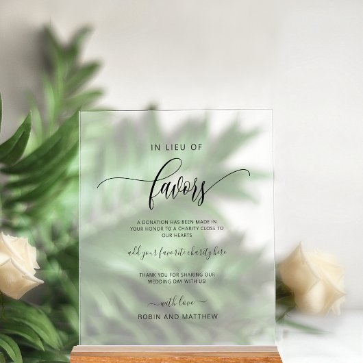 霜エレガントの交結婚付に代えて アクリルサイン