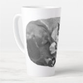 霜枯れの友情 カフェラテマグ (左アングル)