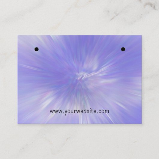 霜爆発イヤリングディスプレイカード 名刺 (正面)