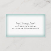 霜状氷|はカスタマイズ可能な青いボーダー|に衰退します 名刺 (裏面)