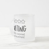 霜硝子の不和 フロストグラスマグカップ (正面左)