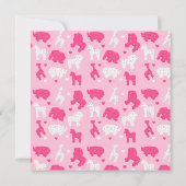 霜糖動物クッキー誕生日パーティー招待状 招待状 (裏面)