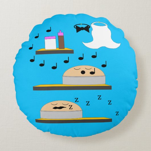 霜結婚つけられる菓子 ラウンドクッション (正面)