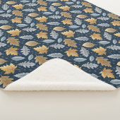 霜落ちた離れに覆われた冬の シェルパブランケット (3/4)