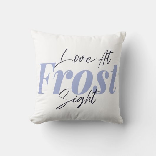 霜見て惚れ クッション (正面)