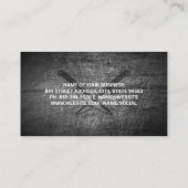 霜降りのステーキを切る 名刺 (裏面)