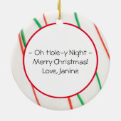 霜降りクリスマスドーナツ セラミックオーナメント (裏面)