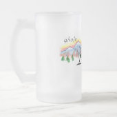 霜降りビアマグのカスタマイズ可能結婚式の引き出物 フロストグラスビールジョッキ (左)