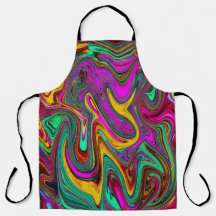 霜降りホットピンクと海泡グリーン抽象芸術アート