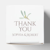 霜降りヤドリギ冬の結婚式 フェイバーボックス (上部)