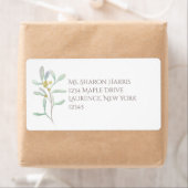 霜降りヤドリギ冬の結婚式 ラベル (インサイチュ)