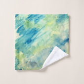 霜降り水彩沿岸ボホバスタオルセット バスタオルセット (ウォッシュタオル)