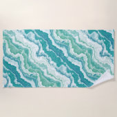 霜降り海泡： ビーチタオル (正面)