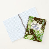 霜降り組版本の緑カスタマイズ ノートブック (内部)