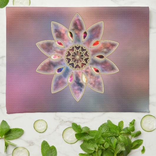 霜降り銀河系キッチンタオル キッチンタオル (折り畳み)