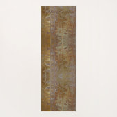 霜降り黄金のウェットシダーアートパターンヨガマット ヨガマット (裏面)