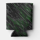 霜降り黒緑 缶クーラー (正面)