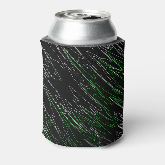 霜降り黒緑 缶クーラー (缶裏面)