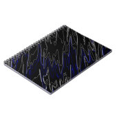 霜降り黒青 ノートブック (左側)