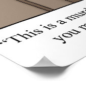 「霧おもしろいの底」漫画のポスター ポスター (角)